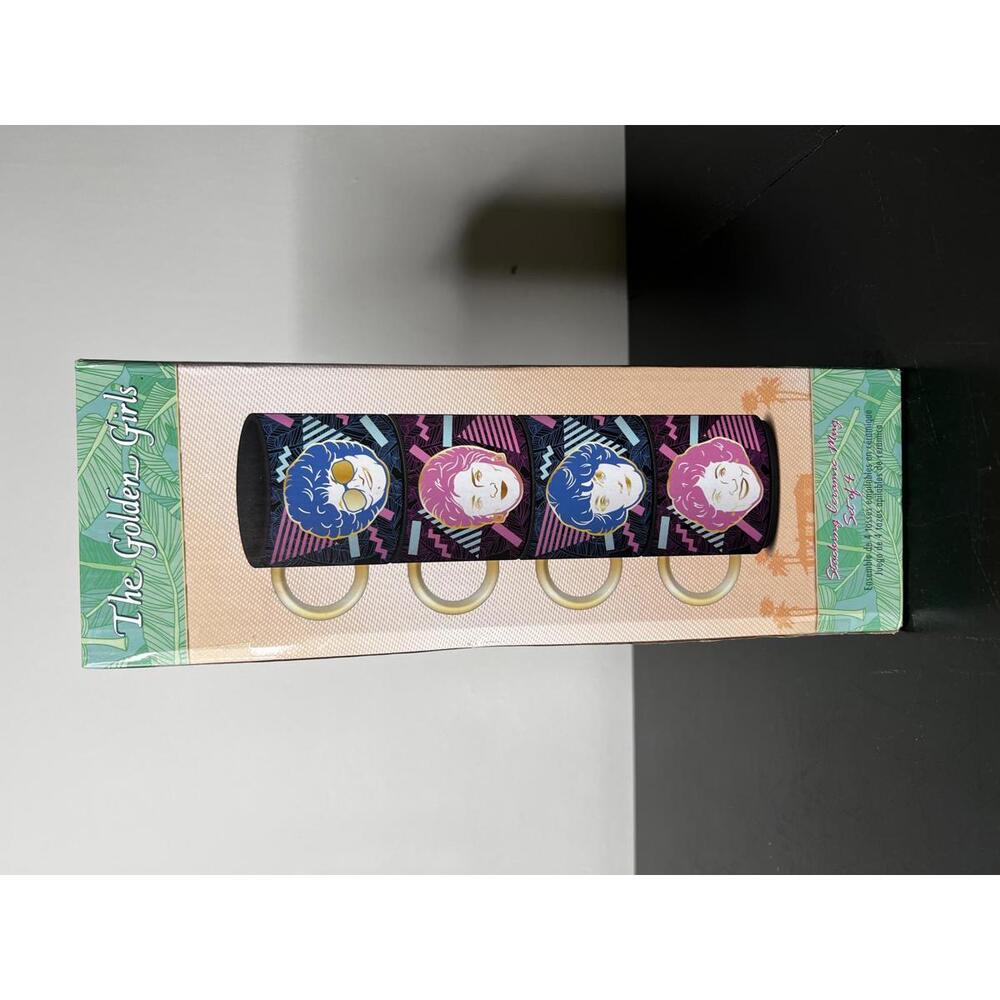 Golden Girls “Stay Golden” NIB 2007 Metallic Mug‎ Set